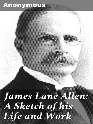 cover image of James Lane Allen
